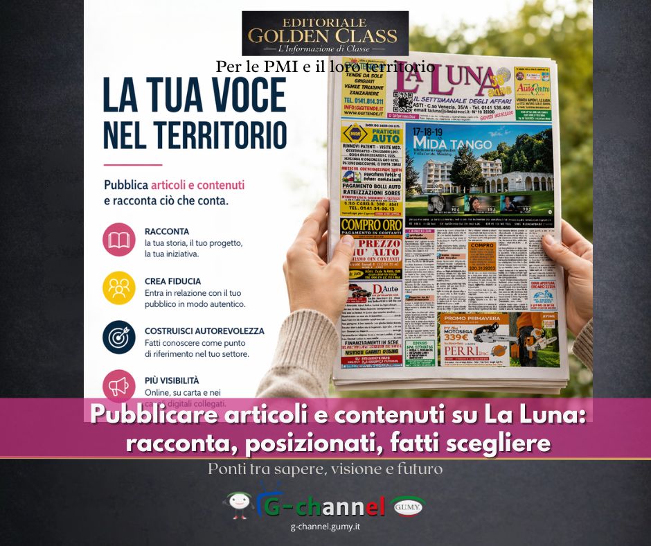 Pubblicare articoli e contenuti su La Luna: racconta, posizionati, fatti scegliere